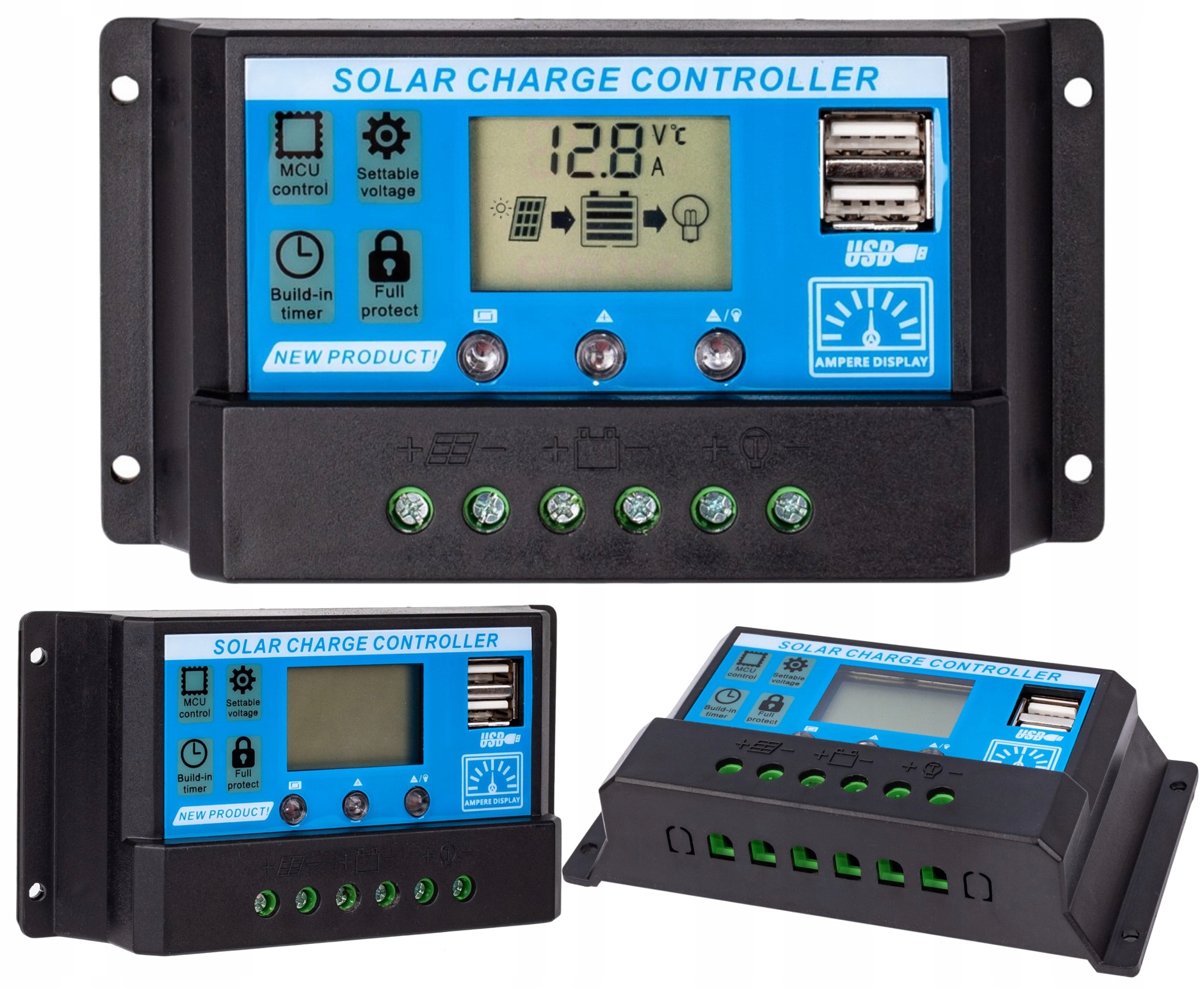 SOLARNY-REGULATOR-LADOWANIA-PWM-LCD-USB-12-24V-10A